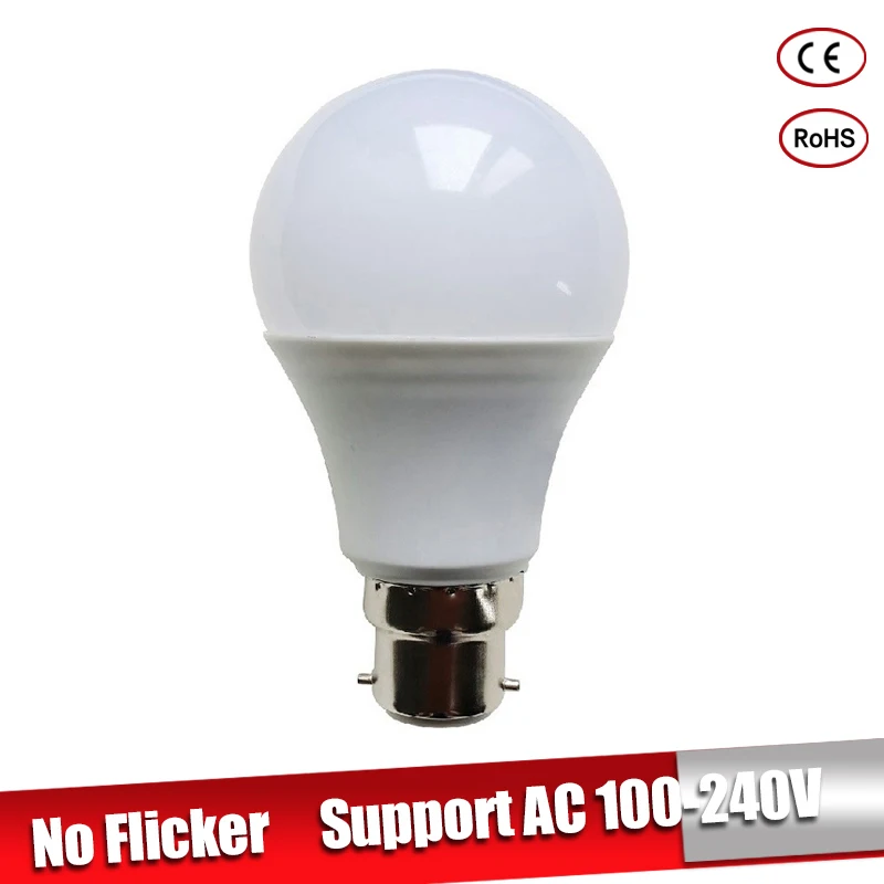 LED Bayonet Bulbs B22 LED Lampada Ampoule Bombilla 3W 6W 9W 12W 15W 18W 21W High Brightness 220V 110V Led Light