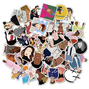 

25/50pcs Music Artists Laptop Stickers DIY Sticker for Toys Phone Cars Bags Desk Laptop Bicycle Waterproof
