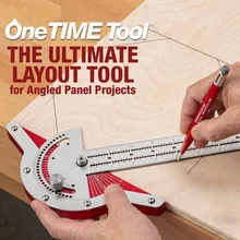 

Woodworkers Edge Rule Efficient Protractor Angle Protractor Woodworking Ruler Angle Measure Stainless Steel Carpentry Tool
