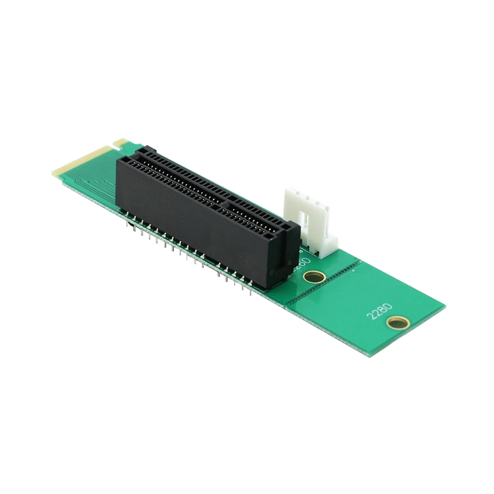 Переходник NGFF M.2 M Key к PCI-E 4X переходник 2260 2280 порт SSD PCIE Mining на с 4-контактным кабелем