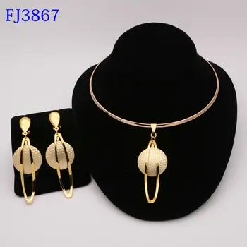 Buy OnlineFashion Nigerian Woman Wedding African Beads Jewelry Set Gold Color Fashion Dubai Gold Color Bridal Gift.