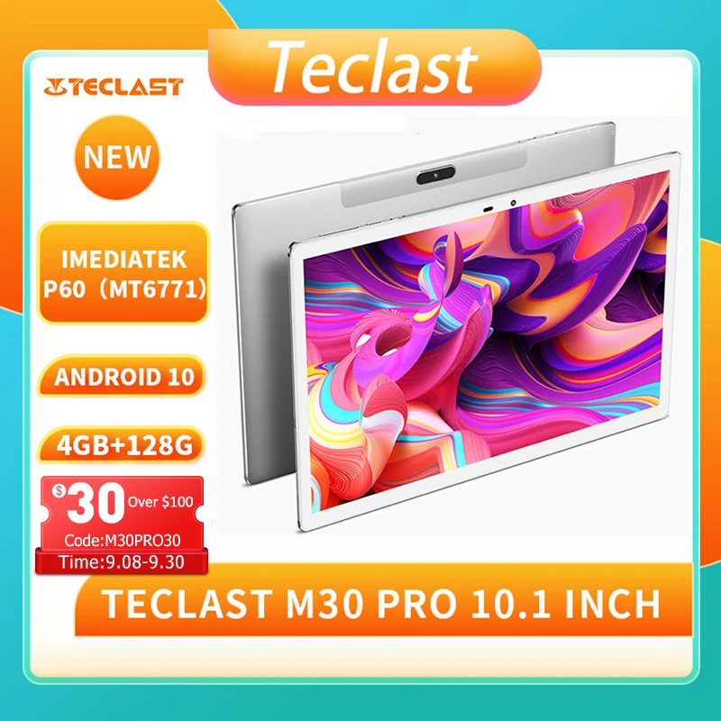 Teclast M30 Pro 10 1 дюймов планшетный ПК с системой андроида и P60 8 Core 4 Гб Оперативная