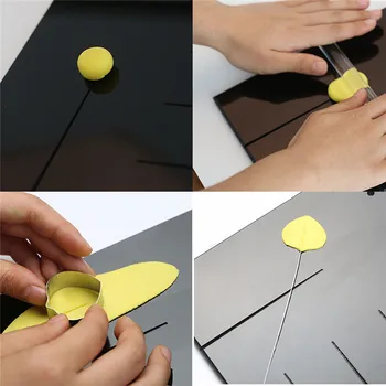 

240*170mm Grote Non Stick Plant Leaf Aders Board Gegroefde Cake Board Cake Decoratie Tool Suiker Bloem Board Bakvormen