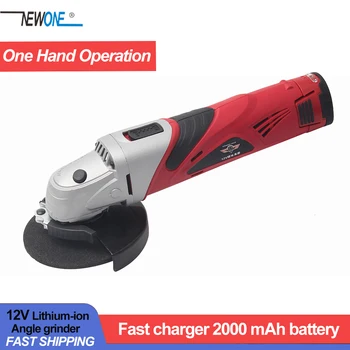 

Hephaestus 12V Chargable Angle Grinder Angular Grinding Metal Wood Cutting Machine with 2A Lithium Battery