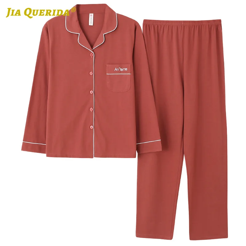 

Red New Soft Front Pocket Long Sleeve Long Pants Sleepwear Fashion Style Casual Style Homesuit Homeclothes Pajamas Set Pj Set