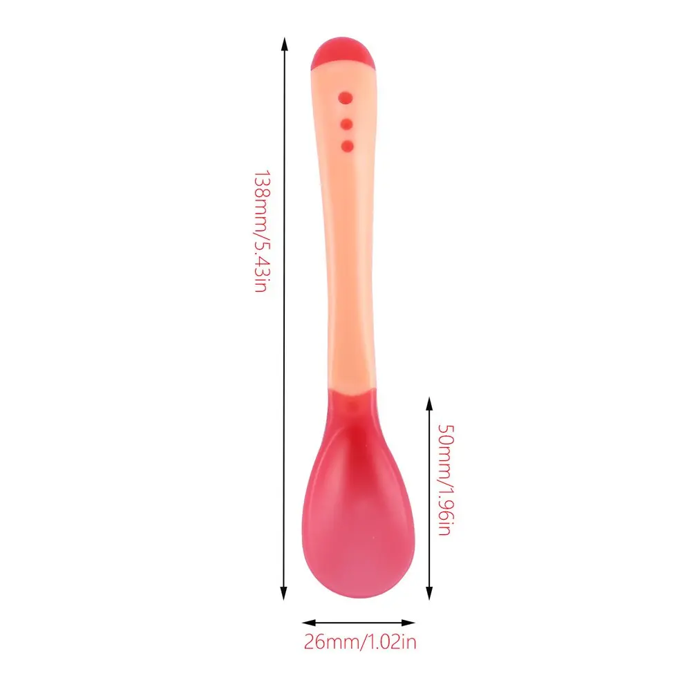 Temperature Sensing Spoon for Baby Safety Infant Feeding Spoons Kids Children Boy Girl Toddler Flatware Drop Shipping