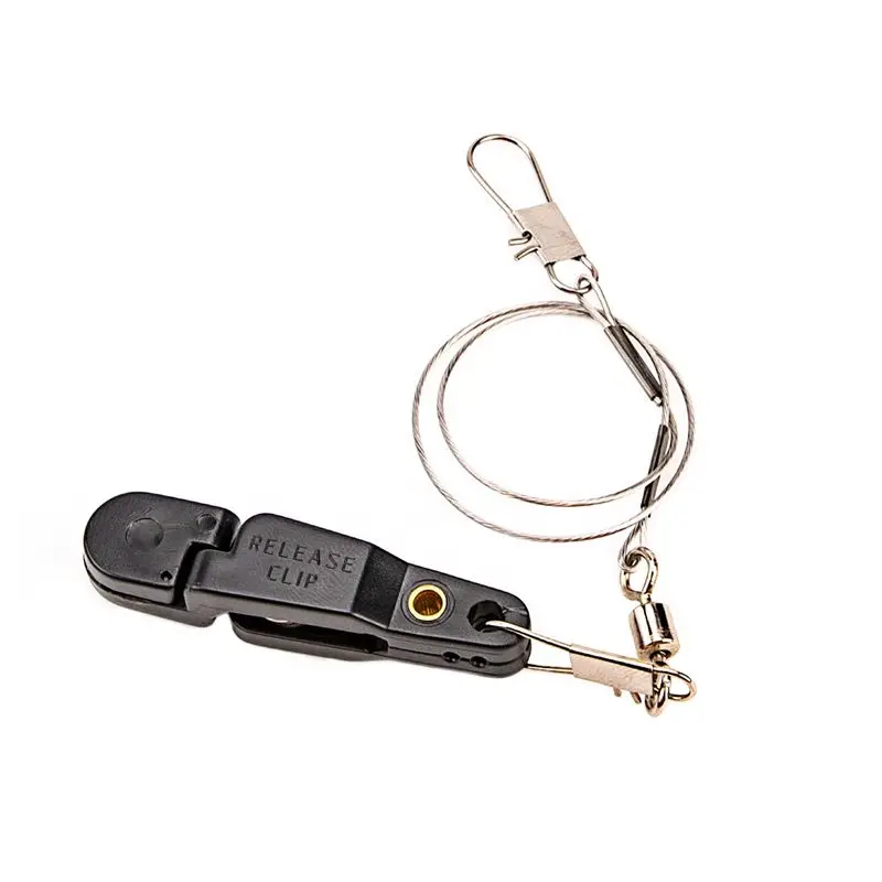 

1pcs Fishing Snapper Release Clip Offshore Planer Downrigger Power Grip+12inch Leader T006-2