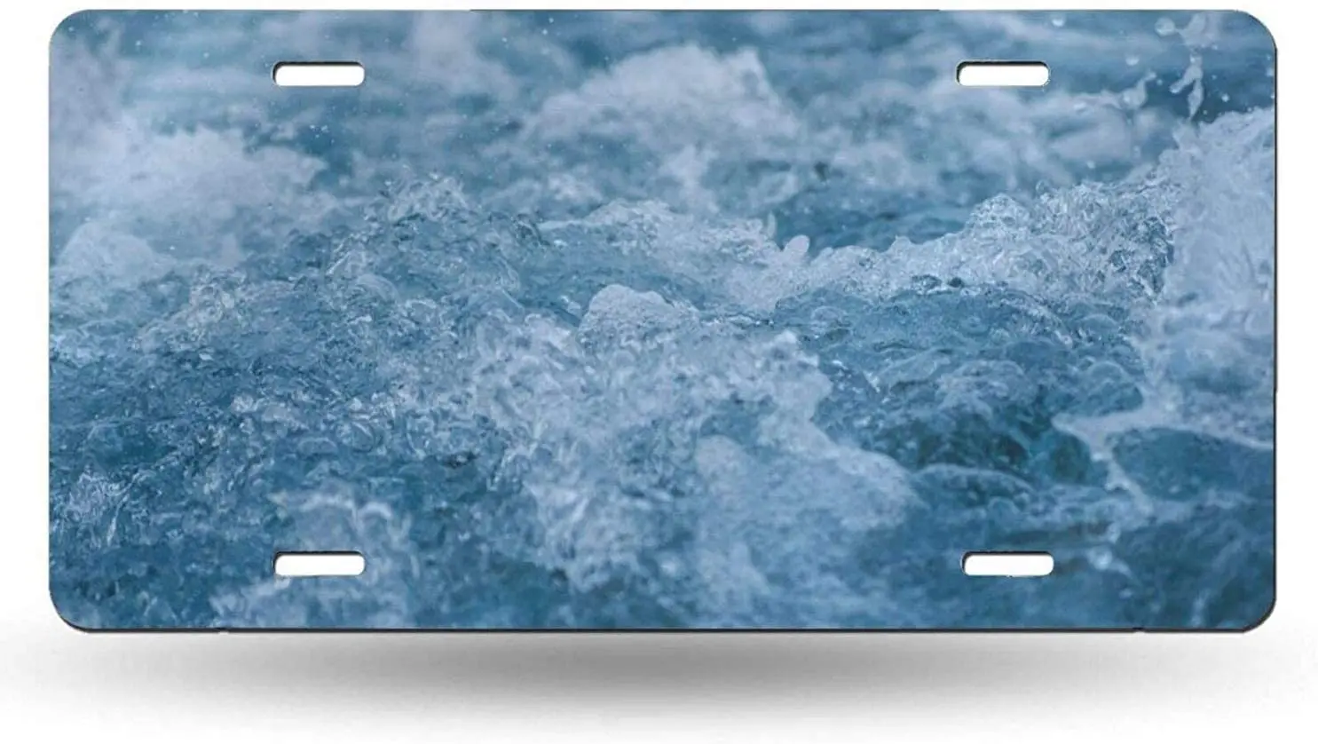 

yunsu Sea-Photo Clean License Plate,car Decor Personalise Tag,Novelty Car Front License Plate Metal Aluminum Car Plate