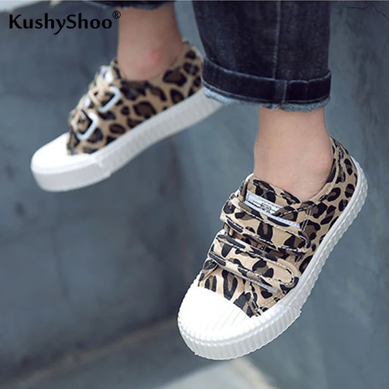 

KushyShoo Children's Sneakers 2019 Double Hook&loop Kids Canvas Shoes Casual Boys Shoes Toddler Sneakers Kids Shoes for Girl