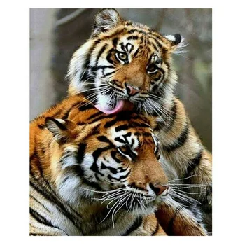 

Full Drill 5D DIY Cross Stitch Embroidery Canvas Diamond Painting Rhinestones Craft Wall Art Animal Tiger Gift Living Room