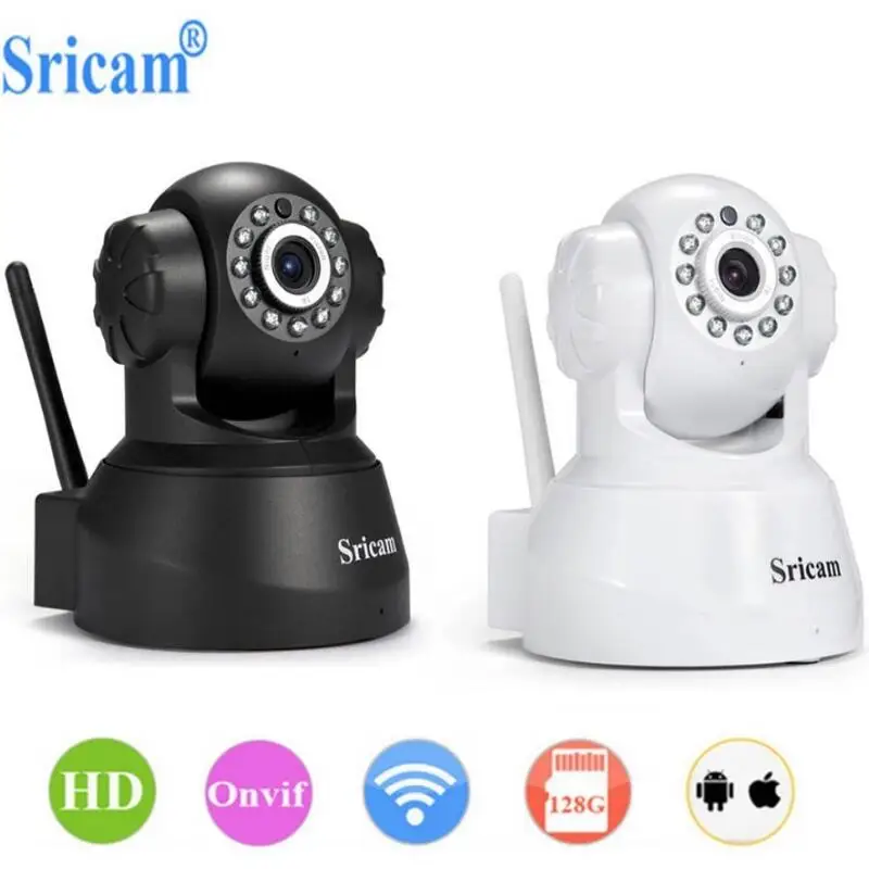 Sricam 720P IP камера беспроводная wifi 720P домашняя камера безопасности Onvif P2P телефон Удаленный 1.0MP камера видеонаблюдения