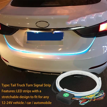 

Carnuoc 2pcs Led DRL Daytime Running Lights Turn Signal DRL Led Trunk Box Rear Lights Car Accessories Brake Lights For Auto