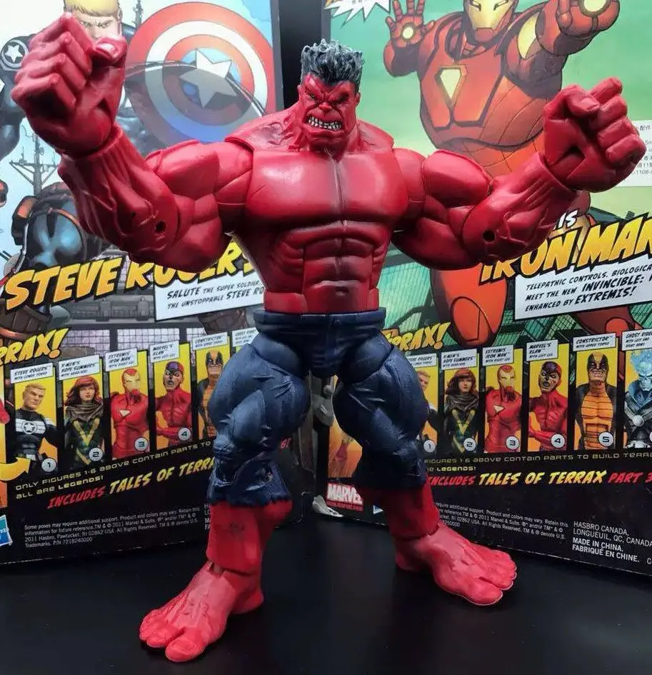 RedHulk Marvel Legends Человек-паук Железный человек Тони баннер Черная пантера Hydra Solider Дэдпул Халк Росомаха Свободные Фигурки Лидер продаж - Цвет: RedHulk