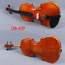 Мастер скрипки 4/4 Одна деталь тигровый клен скрипка ручной работы чехол с бантом