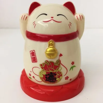 Household Toothpick Case Kitchen Accessories China Lucky Cat Toothpick Dispenser Box Holder Living Room - Цвет: Бежевый
