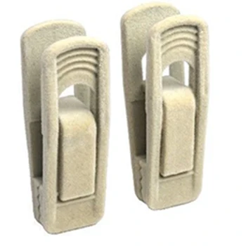 

20pcs/set Drying Racks Durable Clothes Clip Beach Windproof Coat Trouser Eco-friendly Artifical Velvet Flocked Hanger Non Slip