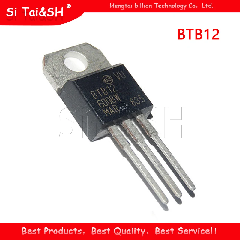 10 шт./лот двухнаправленный тиристорный Тиристор с контролем BTB12 600B BTB12-600B 600 В 12A
