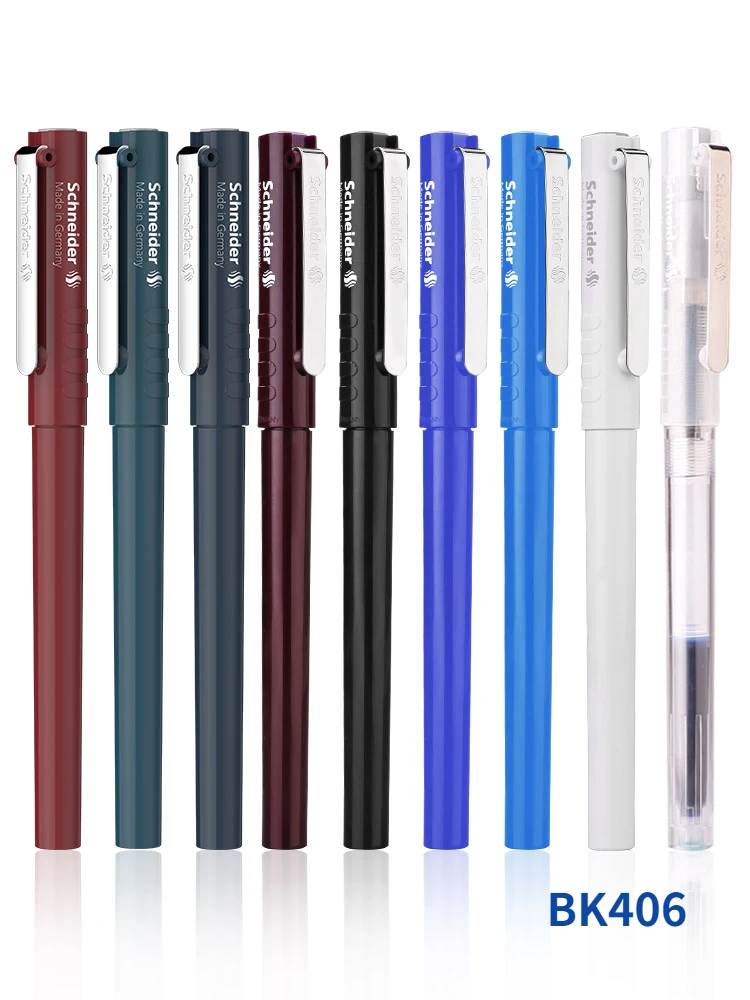 

Schneider BK406 Fountain Pen EF Iridium Nib Rifllable Ink Cartridge Converter Color Ink Refills Calligraphy Writting