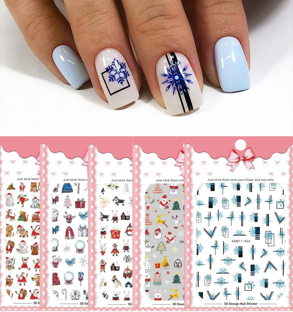 Amazon.com: Nail Art 3D Stickers Decals Delicate Designs:  Flowers/Hearts/Butterflies/Stars/Bows/Lace Silver Gold Pink & White Colors,  10 - Pack/STI/ : Beauty & Personal Care