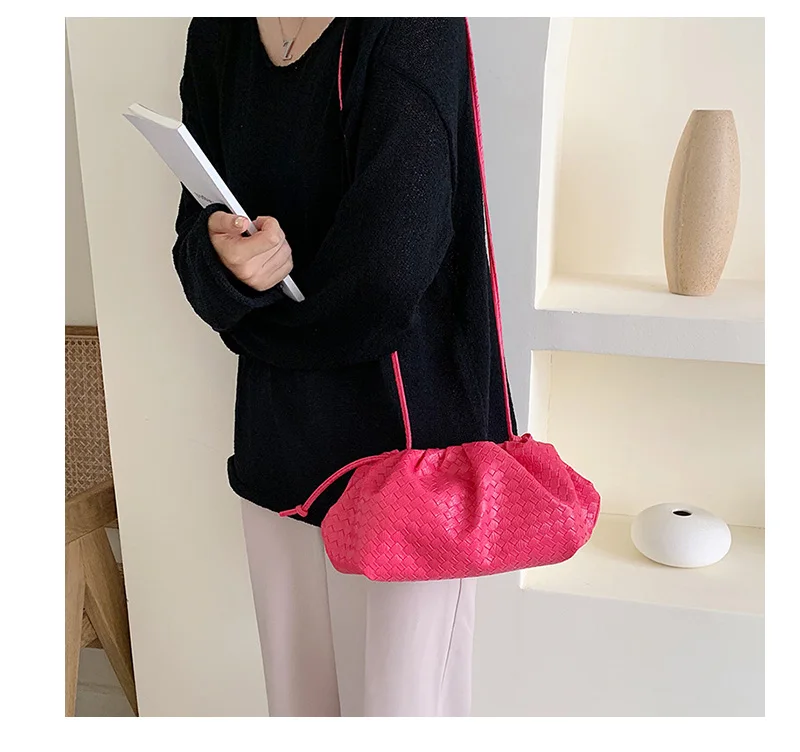 Женская винтажная кожаная сумка ручной работы, сумки в стиле ретро, облачные сумки для женщин, модные сумки через плечо, сумка через плечо