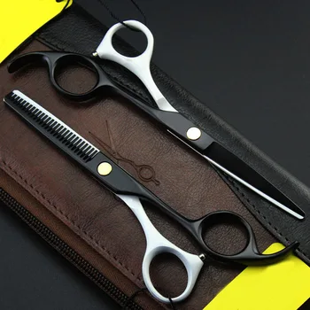 

5.5 inch Hair Scissors 4 colors hairdressing scissors Purple Dragon professional Set Salon Barber scissors 2018 new product