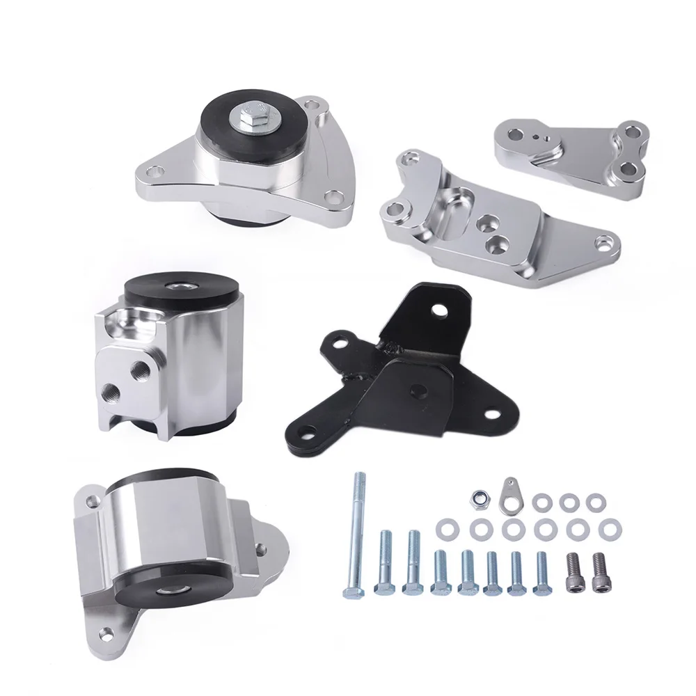 Silver RASTP-Car Racing Engine Swap Mount Kit для HONDA CIVIC SI 02-06 ACURA RSX 70A MOTOR ENGINE Mount K20 DC5 EP3 RS-EM1005 - Цвет: Silver