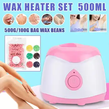 

Electric Hair Removal Wax-melt Machine Heater Warmer Waxing machine with Wax Beans Hair Removal Sets Waxing Kit