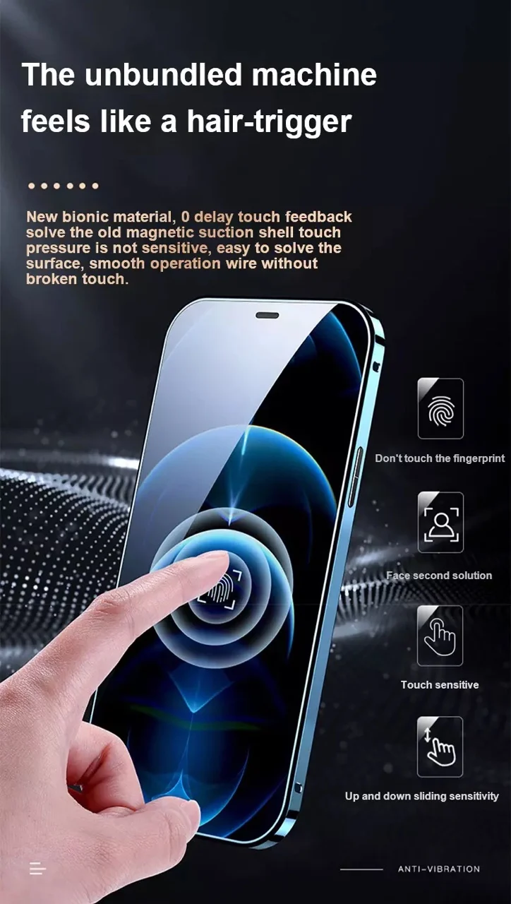 water pouch for phone For iPhone 13 Pro MAX Case New360° Full Protection Tempered Magnetic Adsorption Glass Phone sleeve.iPhone 11 12 Mini Phone cover wallet phone case