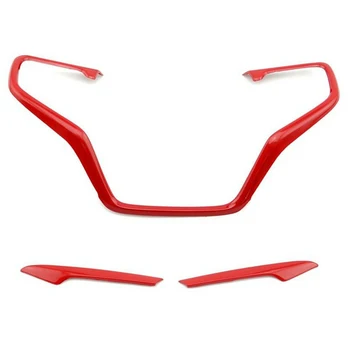 

Hot Steering Wheel Trim Direct Fit Car Accessories Decorative Frame Protective ABS Adhesive Replacement Styling Cover Auto For C