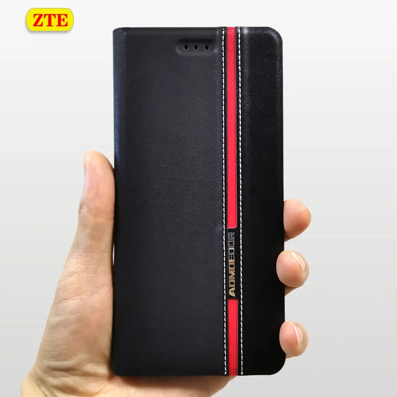 Кожаный чехол для ZTE Blade V10 V9 Vita V8 Lite A512 A7 2020 A5 2019 20 smart Nubia M2 Z17 V18 Z10 Axon 10 Pro 7 Mini|Бамперы|