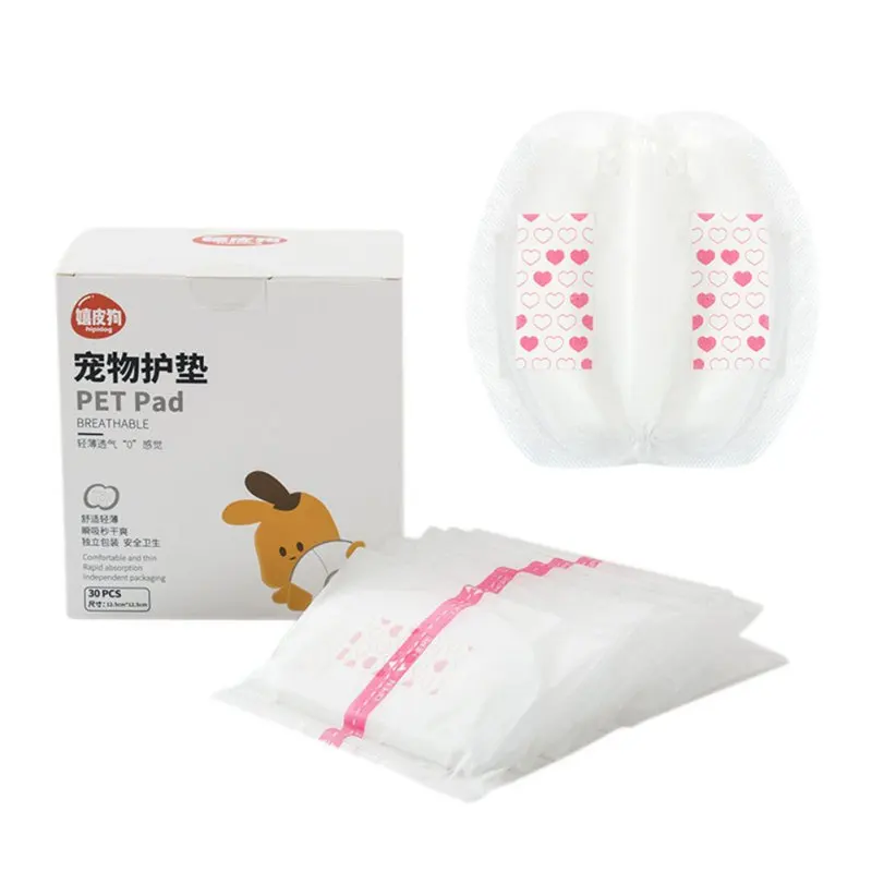 30 unids/lote Pet pañal desechable súper absorbente mujer perros pañales pañal Mat para perro mascotas perro pañal limpio productos para mascotas