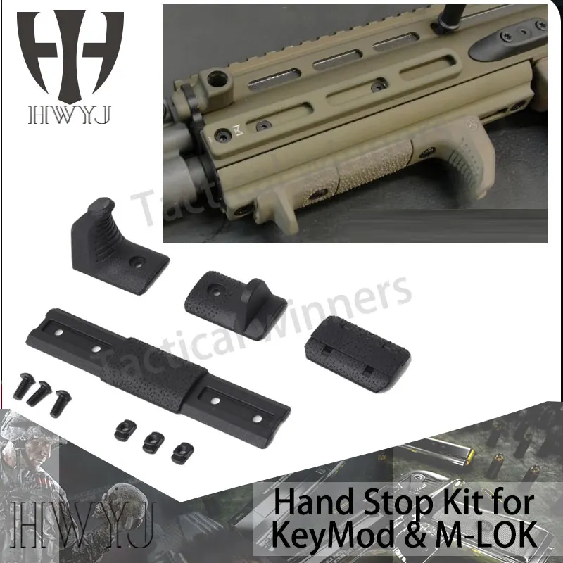 

Airsoft M-LOK Hand Stop Kit For M LOK Attachment System m-lok handguard 4 Pcs/set Acessorios Airsoft MP02057