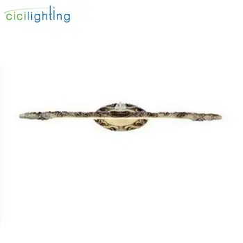 

110V - 240V 10W 66cm European resin LED mirror front lamps bathroom Kitchen cabinet led gold vintage water fog proof lighting