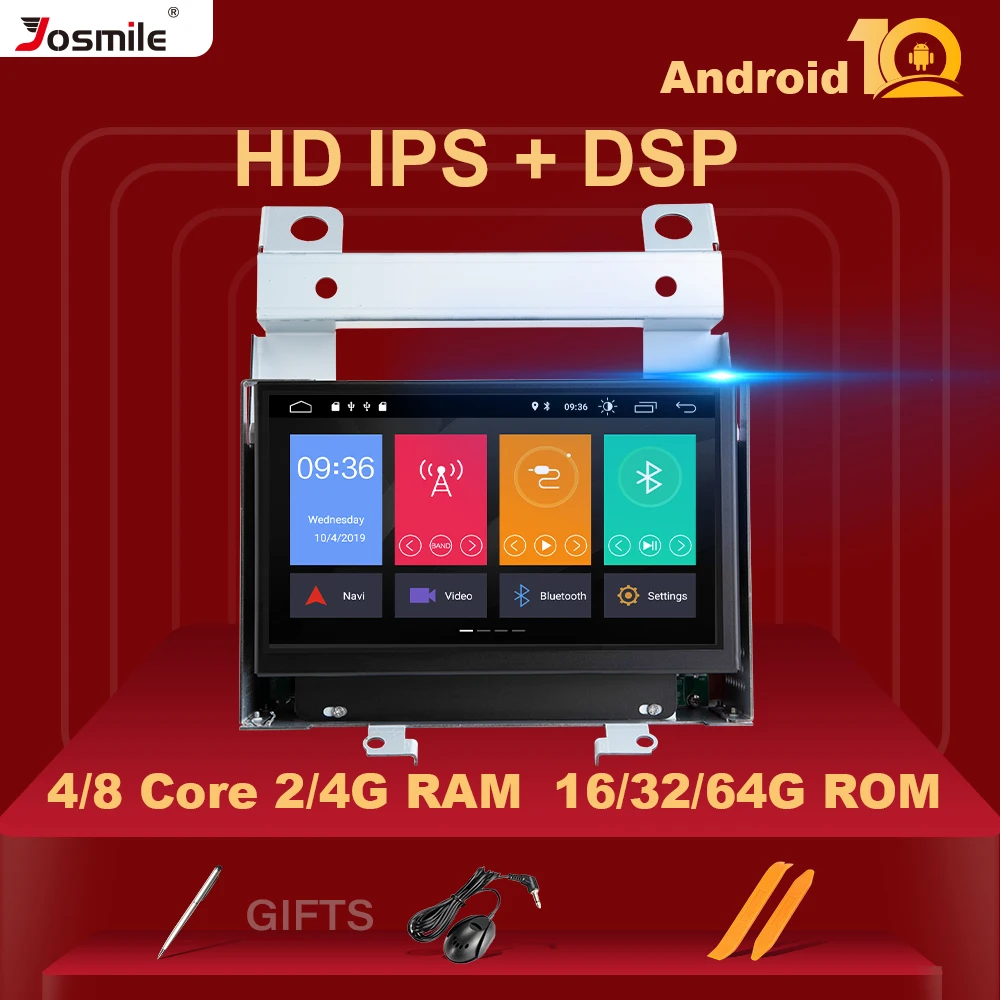 IPS DSP 4GB 2 din Android 10 GPS Car Multimedia Player For Land Rover Freelander 2007 2008 2009 2010 2011 2012 Radio Head Unit | Автомобили
