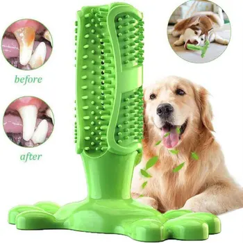 

Rubber Dog Chew Toys Dog Toothbrush Teeth Cleaning Toy Dog Pet Toothbrushes Brushing Stick Pet Dog Supplies Puppy Popular Toys
