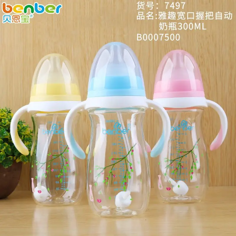 

Bei en bao Elegance Wide Mouth Grip Automatic Feeding Bottle PA Material 300 Ml 7497