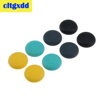 

cltgxdd 4pcs Game handle rocker cap Joystick Caps Colorful Silicone Analog Grip Thumb stick button cap cover For Switch NS NX