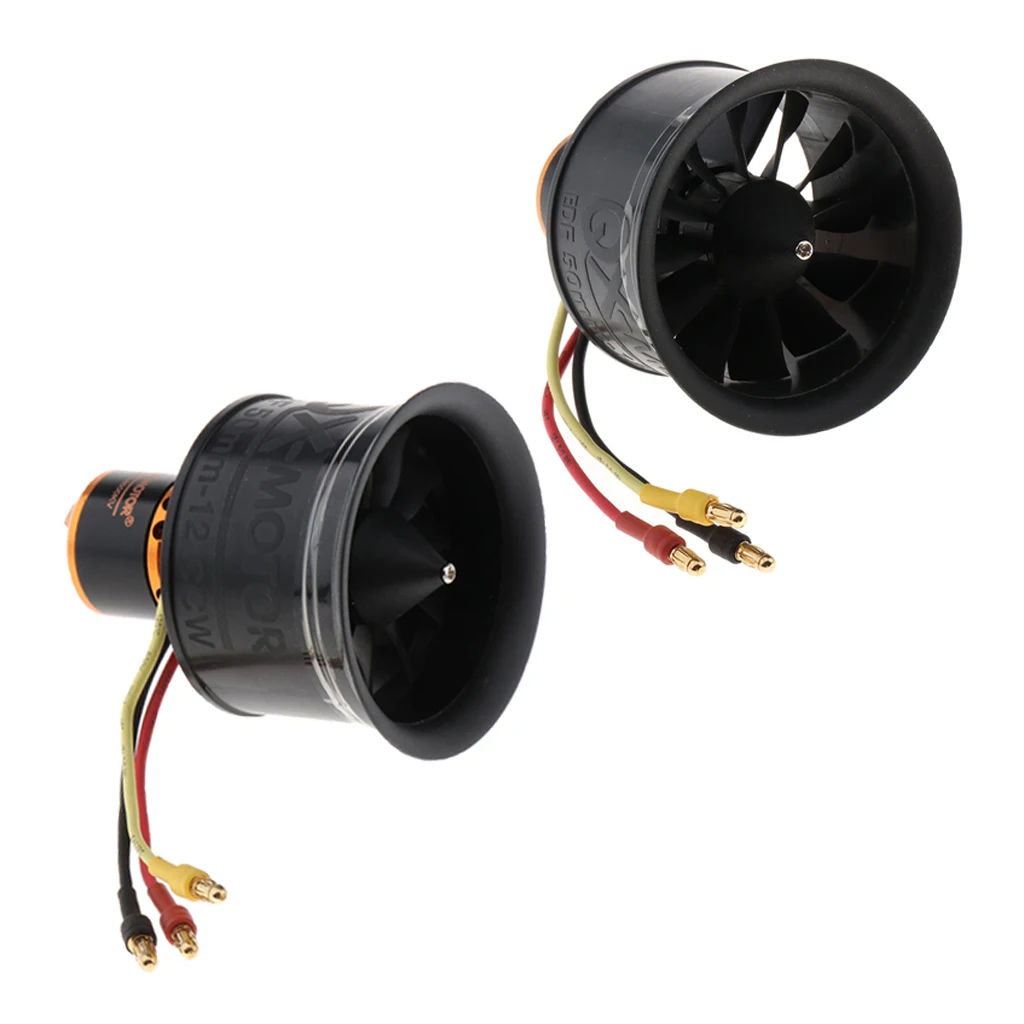 50mm Duct Fan 12 Blade Brushless Motor QF2611 4600KV for RC Model Aircraft