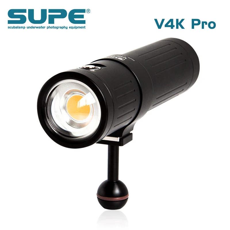 SUPE Scubalamp V4K PRO 7600 Lum Подводное освещение для фото-и видеосъемки светильник водное