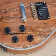 Китай Пользовательские гитары высокого качества музыкальный инструмент натуральный клен Топ электрогитара 1yue20