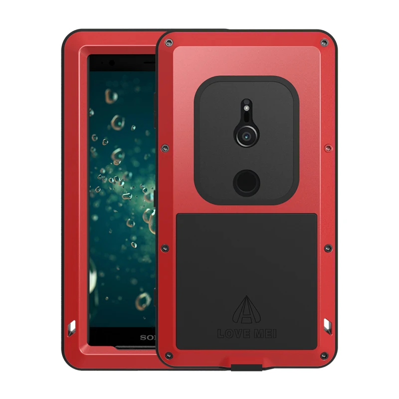 Алюминиевый металлический чехол LOVE MEI для sony Xperia XZ2/XZ2 Compact Armor ударопрочный водонепроницаемый чехол для sony XZ2 Compact Capa