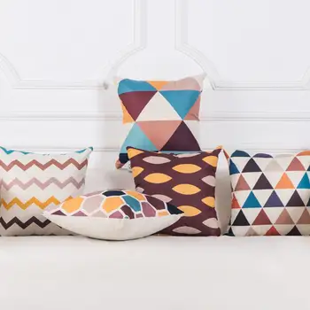 

Decorative Throw Pillow Include Core High Quality Cotton Linen Sofa Bed Back Cushion Cover with Inner 45*45cm Cusion Throwpillow