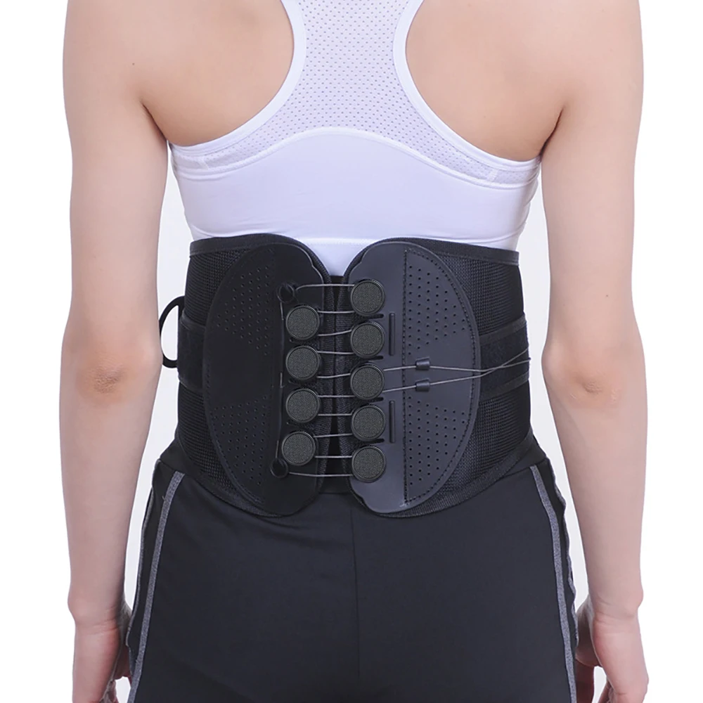 

New Design Pulley System Rope Medical Waist Support Back Brace Disc Herniation Lumbar Lower Back Adjustable Double Pull Belt