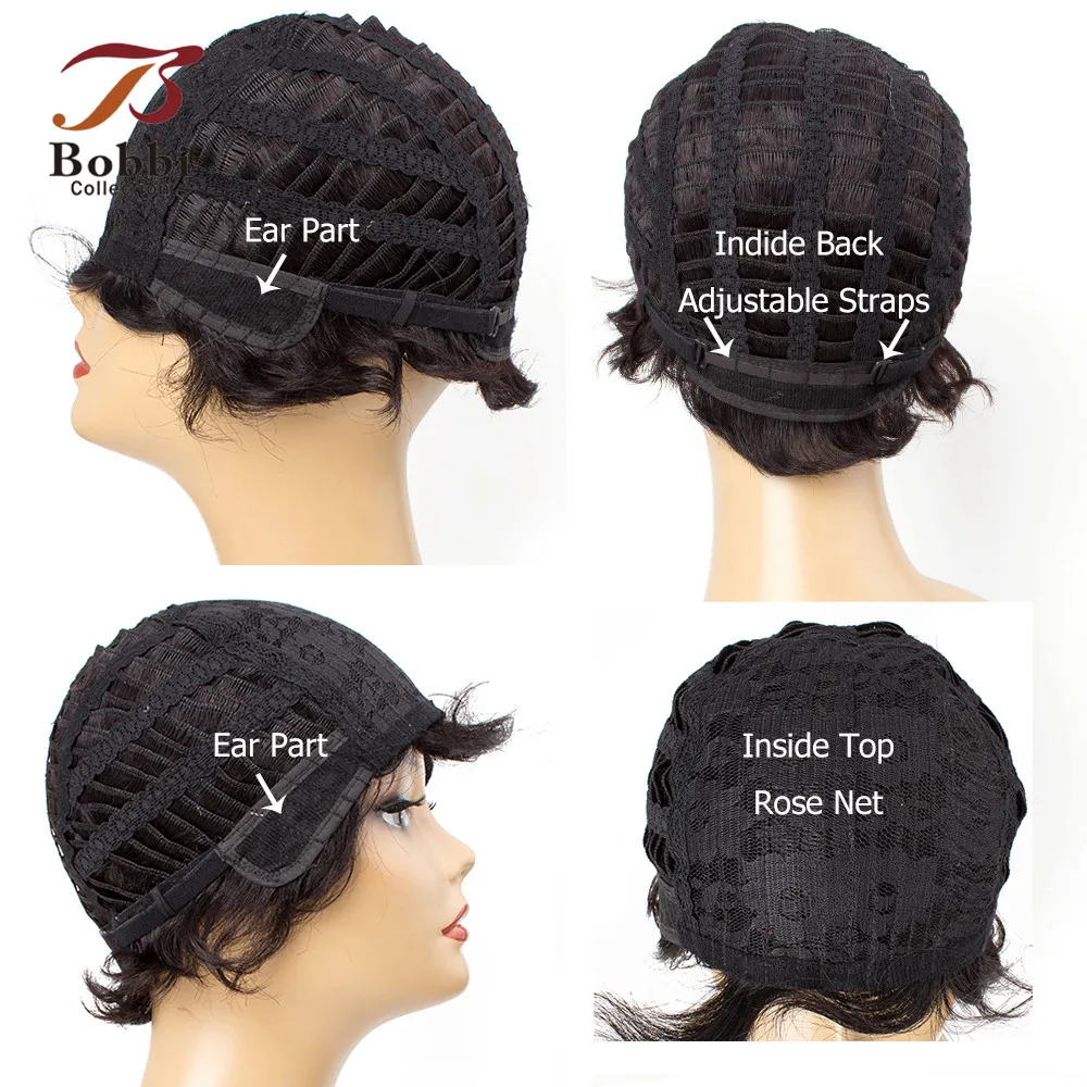Bobbi коллекция классический стиль парик натуральный черный цвет короткий