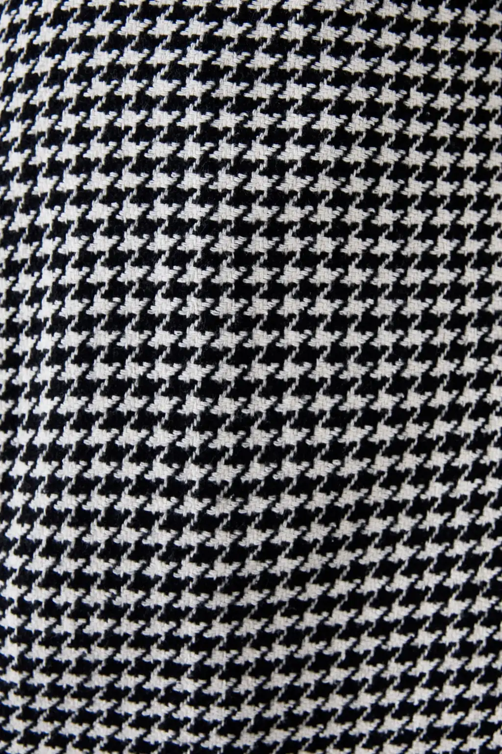 ZA Autumn Winter Houndstooth Trench Coat Adjustable Waist Plaid Coat Loose Warm Wool Blends Cardigan Outerwear Wholesale