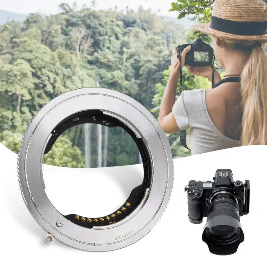

New TECHART TZE-01 Auto-focus Adapter Ring for Sony FE Mount Lens to for Nikon Z6 Z7 Camera Mount Lens