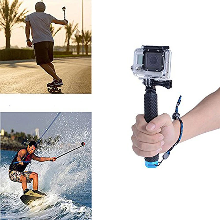 Ультра светильник 19 дюймов Go Pro алюминиевая палка для селфи сплав Выдвижная
