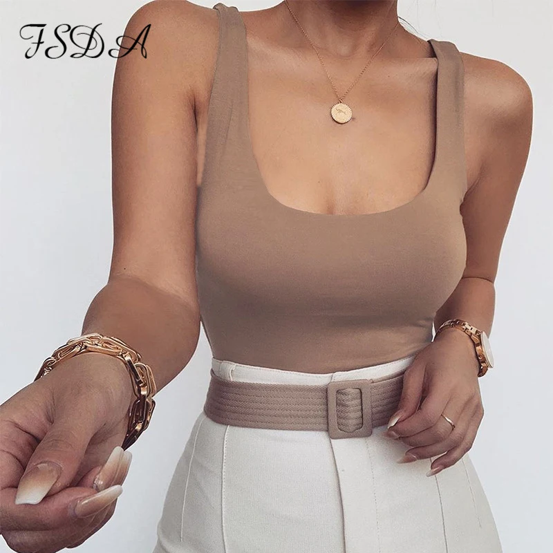 FSDA O Neck Women Sleeveless Bodysuit Black 2020 Summer Sexy Body Tops Backless Casual Off Shoulder Party Basic Ladies Bodysuits FSDA O Neck Women Sleeveless Bodysuit Black 2020 Summer Sexy Body Tops Backless Casual Off Shoulder Party Basic Ladies Bodysuits