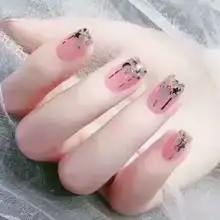 Онлайн знаменитостей Douyin Горячая Маникюр луна и звезды блесток пятиконечная звезда супер блестящий стикер для ногтей звезда мерцающий Po