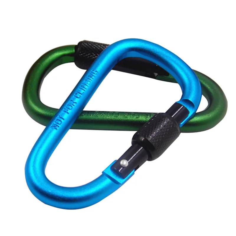 

Carabiners Climbing D Shape Alloy Aluminum Mountaineering Lock Quickdraws Outdoor Sports Backpack Buckle Multifunctional Buckles